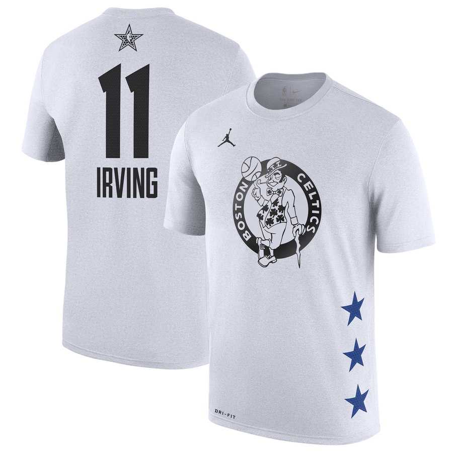 Celtics 11 Kyrie Irving White 2019 NBA All Star Game Men's T Shirt,We sell and wholesale Celtics 11 Kyrie Irving White 2019 NBA All Star Game Men's T Shirt on line form chian!